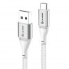 USB-C till USB-A Kabel 3A/480Mbps 3m Sølv