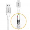 USB-C till USB-A Kabel 3A/480Mbps 30cm Sølv