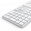 Tastatur med trådbunden USB anslutning Nordisk Layout Sølv