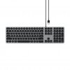 Tastatur med trådbunden USB anslutning Nordisk Layout Space Gray