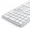 Trådløst Tastatur för upp till 3 enheter Nordisk Layout Sølv