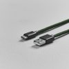 USB-C Kabel 2m Fuzzy Mørkegrøn