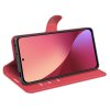 Xiaomi 12 Pro Fodral Litchi Röd