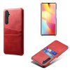 Xiaomi Mi Note 10 Lite Cover Kortholder til to kort Rød