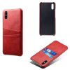 Xiaomi Redmi 9A Cover Kortholder til to kort Rød
