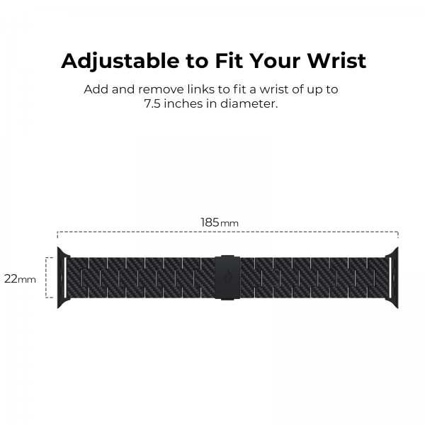 Apple Watch Armbånd Carbon Fiber Watch Band Modern