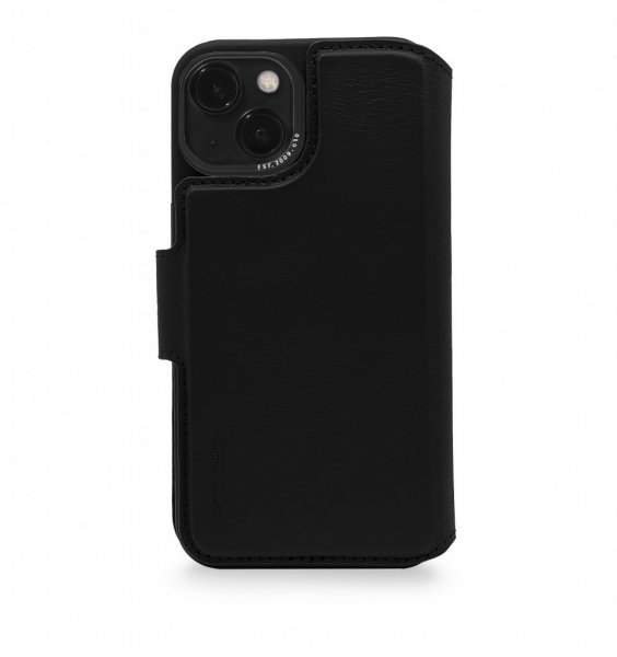 iPhone 14 Plus Etui Leather Detachable Wallet Sort