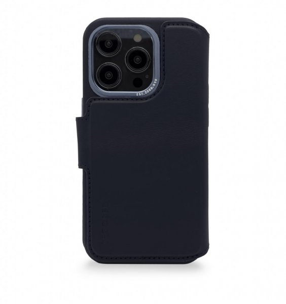 iPhone 14 Pro Etui Leather Detachable Wallet Navy