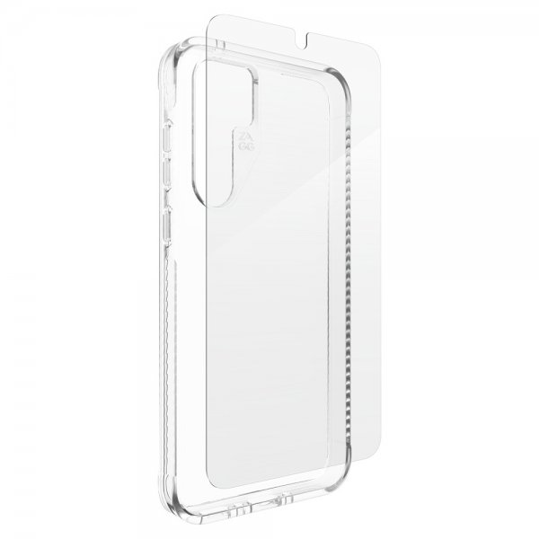 Samsung Galaxy A35 Cover med Skærmbeskytter Luxe & Glass 360 Protect Bundle