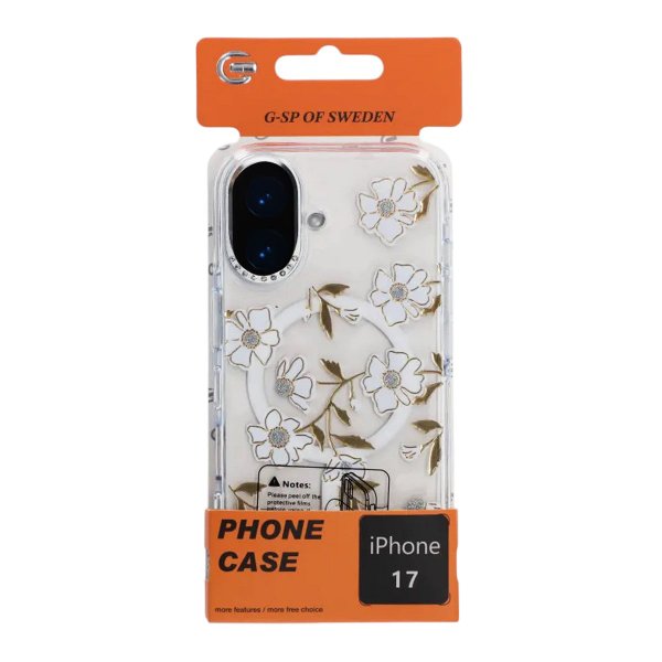 iPhone 17 Cover Mønster MagSafe Blomster