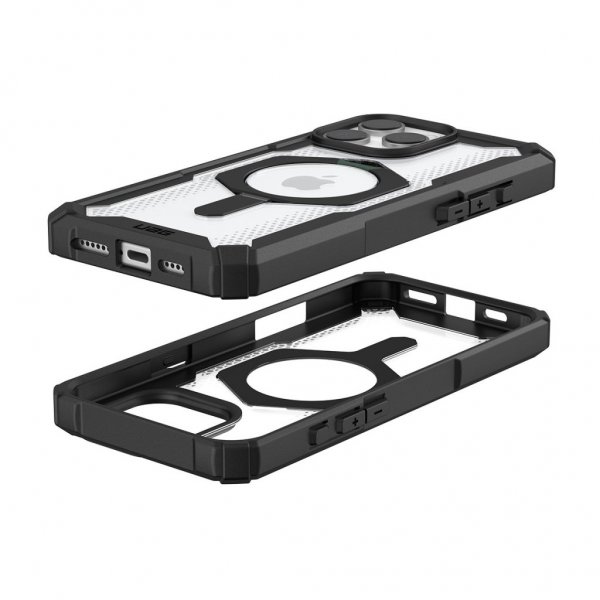 iPhone 16 Pro Max Cover Plasma XTE MagSafe Sort Transparent