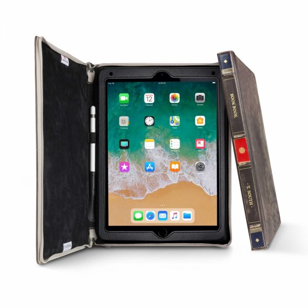 iPad 9.7. Air 1. Air 2 Etui BookBook Ægte Læder Stativ Brun