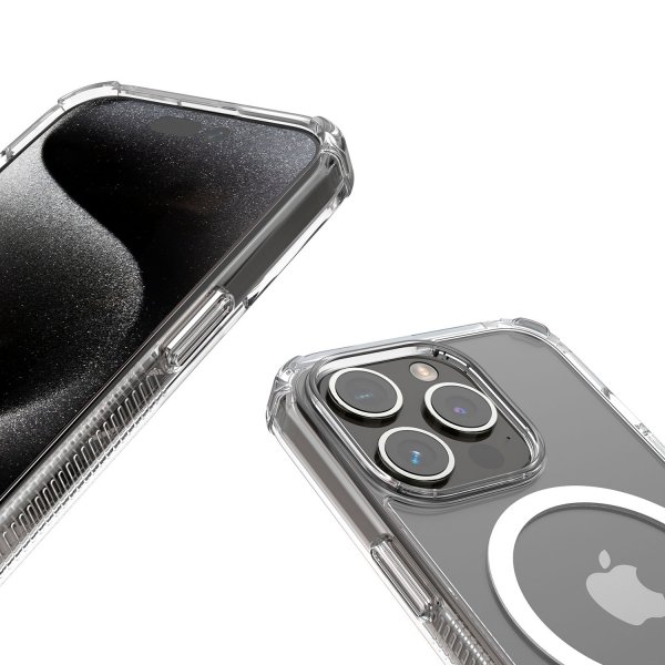 iPhone 15 Cover Extreme Protect MagLine Transparent