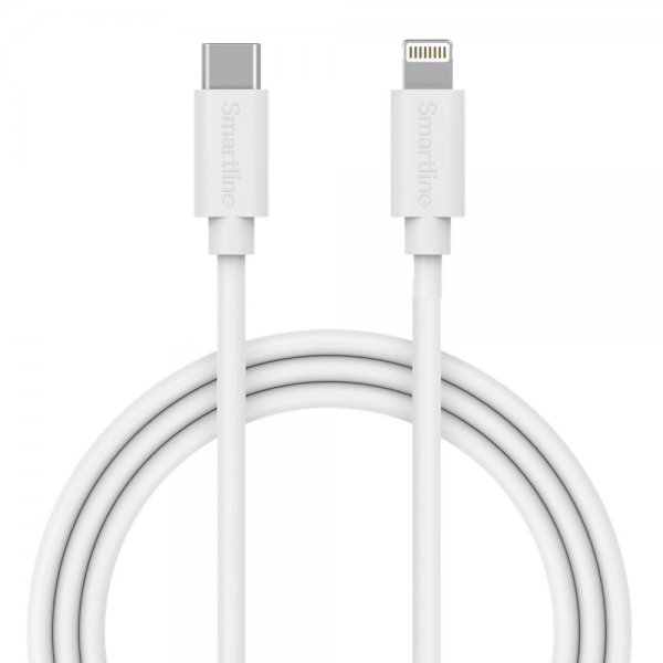 Kabel USB Cable USB-C to Lightning 1m Hvid