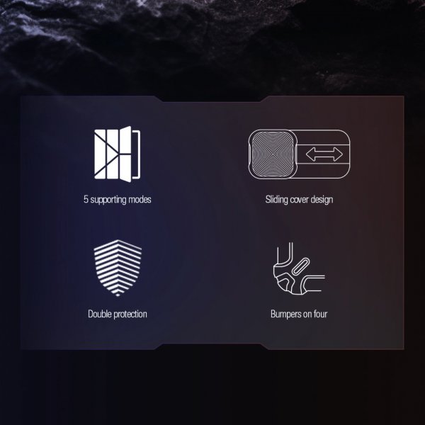 Samsung Galaxy Tab S9 Plus/S10 Plus Etui Bumper Leather Case Pro Sort