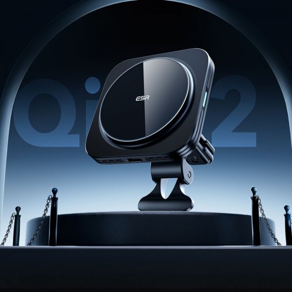 Bilholder Qi2 Wireless Car Charger CryoBoost HaloLock Sort