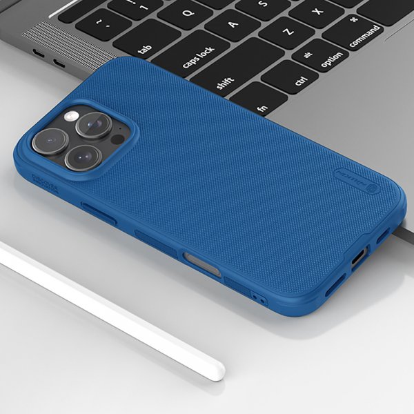 iPhone 16 Pro Cover Super Frosted Shield Pro Blå