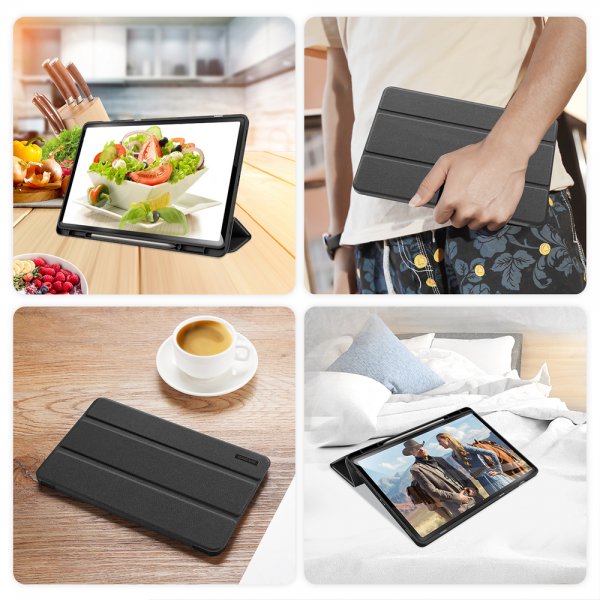 Samsung Galaxy Tab S9 Plus/S9 FE Plus/S10 Plus Etui Domo Series Sort