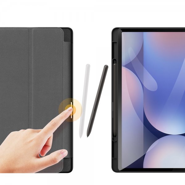 Samsung Galaxy Tab S9 Plus/S9 FE Plus/S10 Plus Etui Domo Series Sort