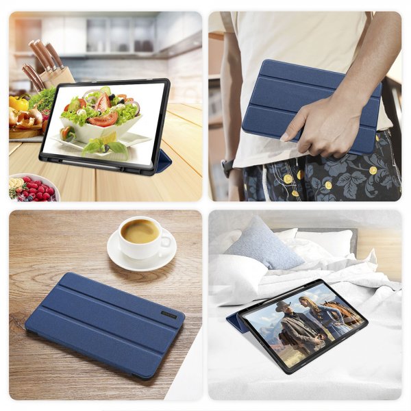 Samsung Galaxy Tab S9 Plus/S9 FE Plus/S10 Plus Etui Domo Series Blå