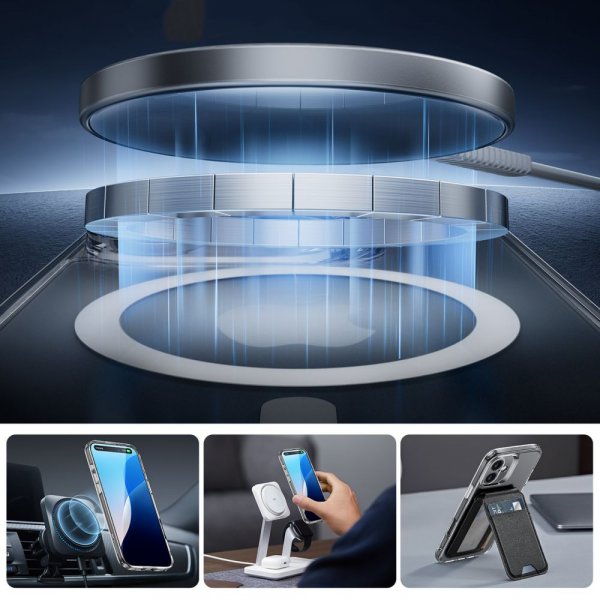 iPhone 16 Cover og Skærmbeskytter Classic Hybrid Pro Set Transparent