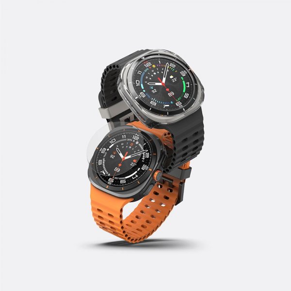 Samsung Galaxy Watch Ultra 47mm Cover og Skærmbeskytter Slim & Glass Transparent