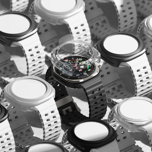 Samsung Galaxy Watch Ultra 47mm Cover og Skærmbeskytter Slim & Glass Transparent