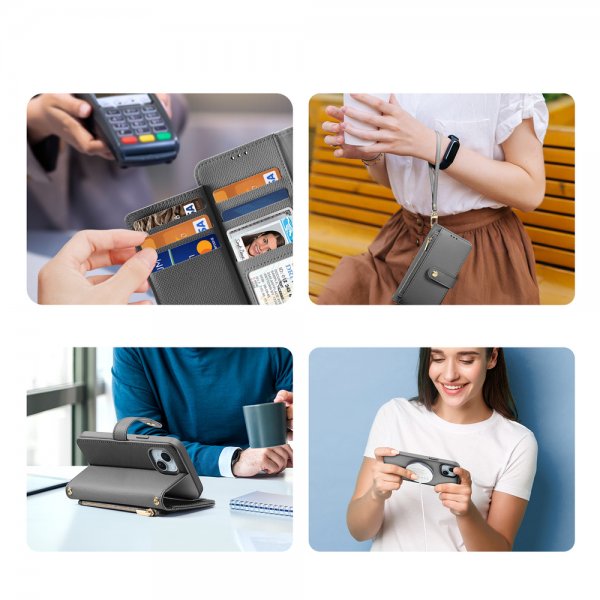 iPhone 15 Etui 2-in-1 Lawa Series MagSafe Grå