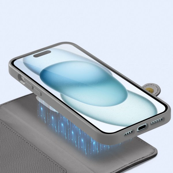 iPhone 15 Etui 2-in-1 Lawa Series MagSafe Grå