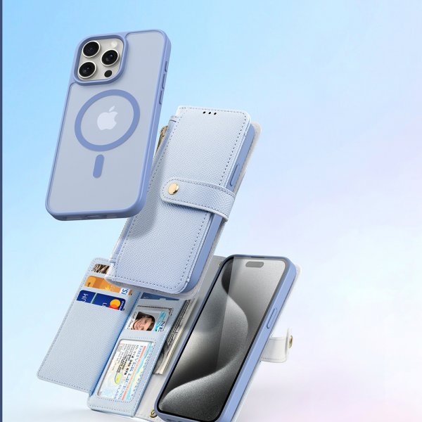 iPhone 15 Pro Etui 2-in-1 Lawa Series MagSafe Blå