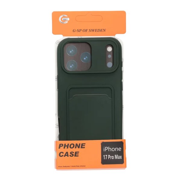 iPhone 17 Pro Max Cover Kortholder Grøn
