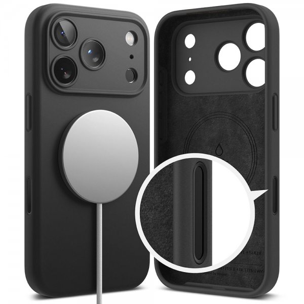 iPhone 17 Pro Cover Silicone Magnetic Lilla