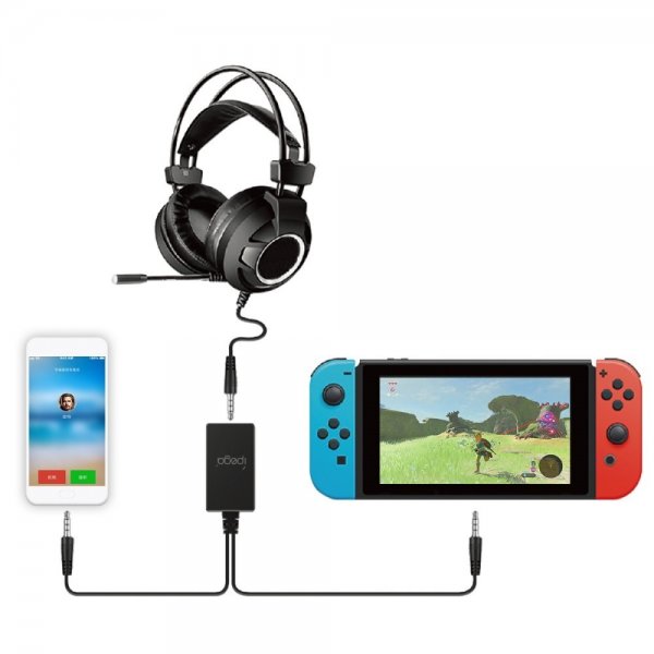 2 i 1 lydadapter til Nintendo Switch