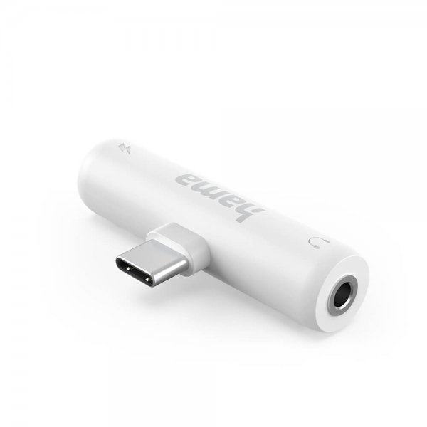 Lyd Adapter 2xUSB-C Hvid