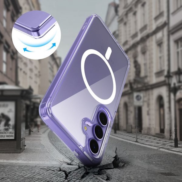 Samsung Galaxy S25 FE Cover FlexAir Hybrid MagSafe Transparent