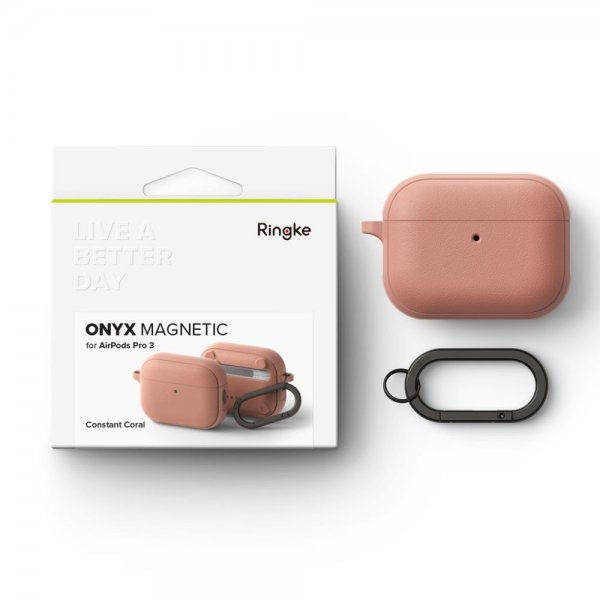 AirPods Pro 3 Cover Onyx Magnetic Coral