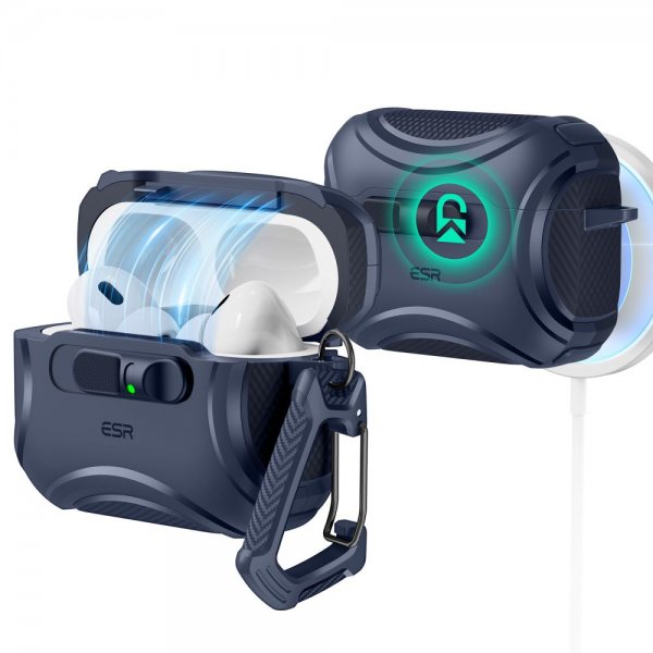 AirPods Pro 3 Cover Cyber ​​FlickLock MagSafe Blå