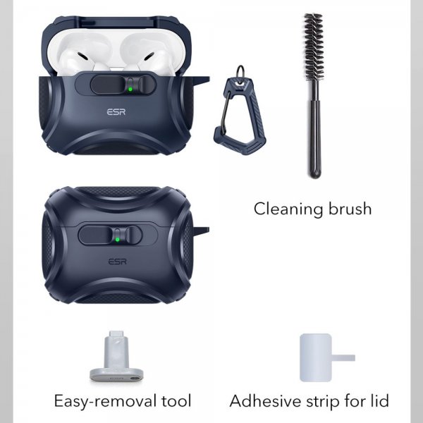 AirPods Pro 3 Cover Cyber ​​FlickLock MagSafe Blå