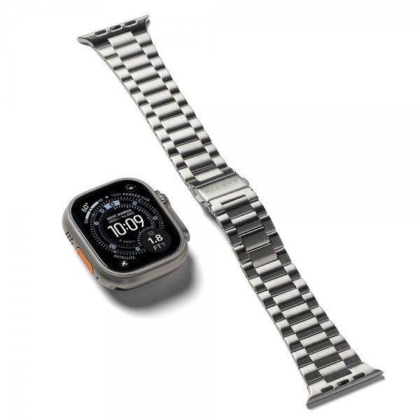 Apple Watch 44/45/46mm/Ultra 49mm Armbånd Metal One Air Sølv