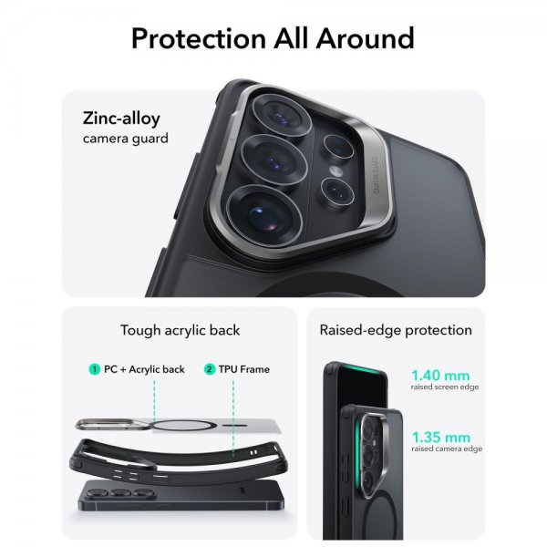 Samsung Galaxy S26 Ultra Cover Classic Hybrid Kickstand MagSafe Sort