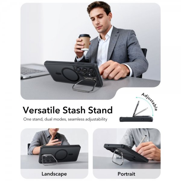 Samsung Galaxy S26 Ultra Cover Classic Hybrid Kickstand MagSafe Sort