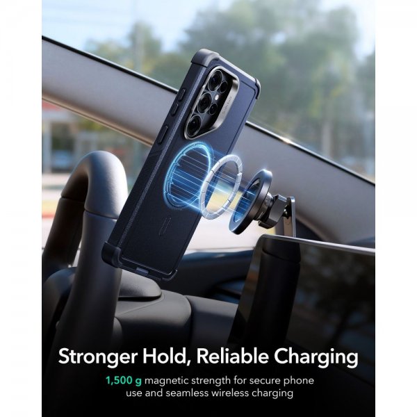 Samsung Galaxy S26 Ultra Cover Cyber ​​Tough Kickstand MagSafe Blå