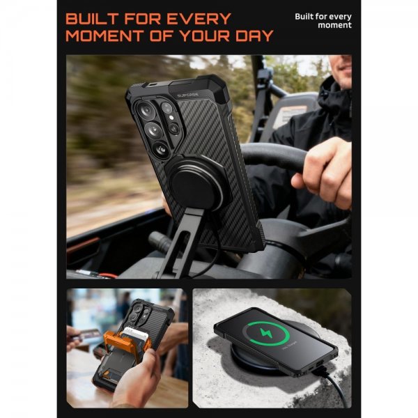 Samsung Galaxy S26 Ultra Cover UB Grip MagSafe Aramid Sort