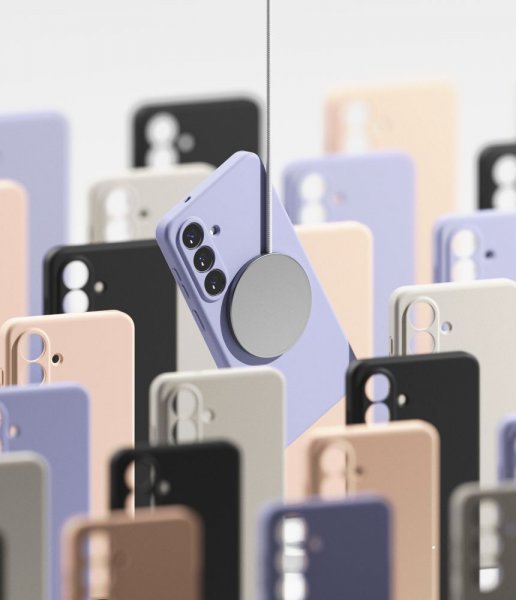 Samsung Galaxy S26 Cover Silicone Magnetic Beige