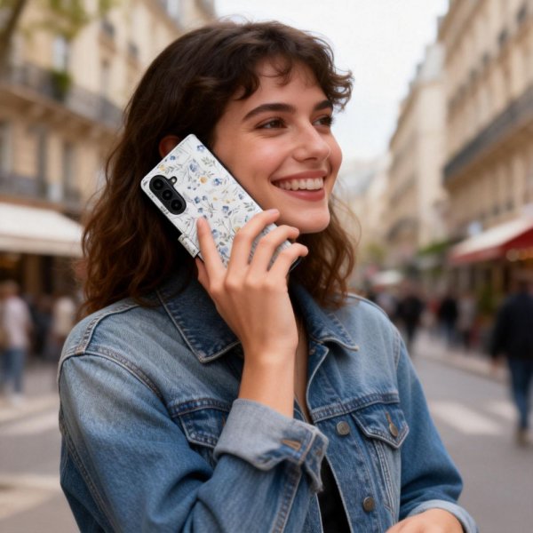 Samsung Galaxy A57 Etui Wallet Blomstermønster