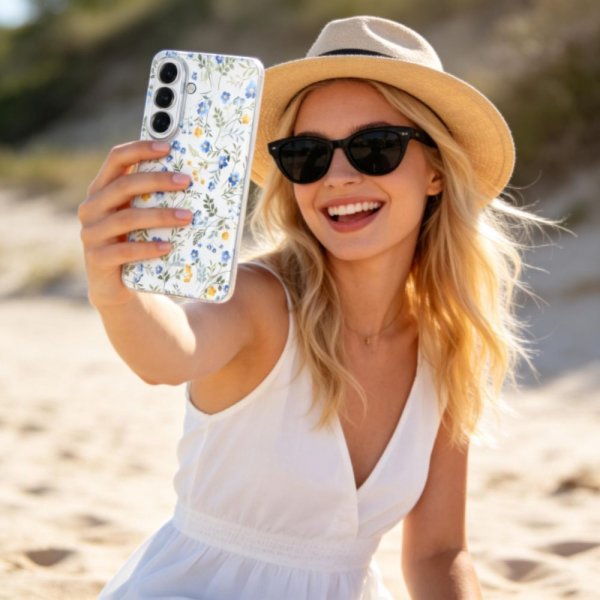 Samsung Galaxy A57 Cover FlexAir Blomstermønster