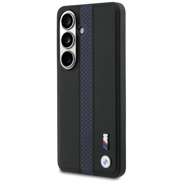 Samsung Galaxy S26 Cover Perforated Stripe MagSafe Sort Blå