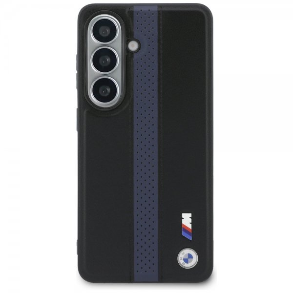 Samsung Galaxy S26 Cover Perforated Stripe MagSafe Sort Blå