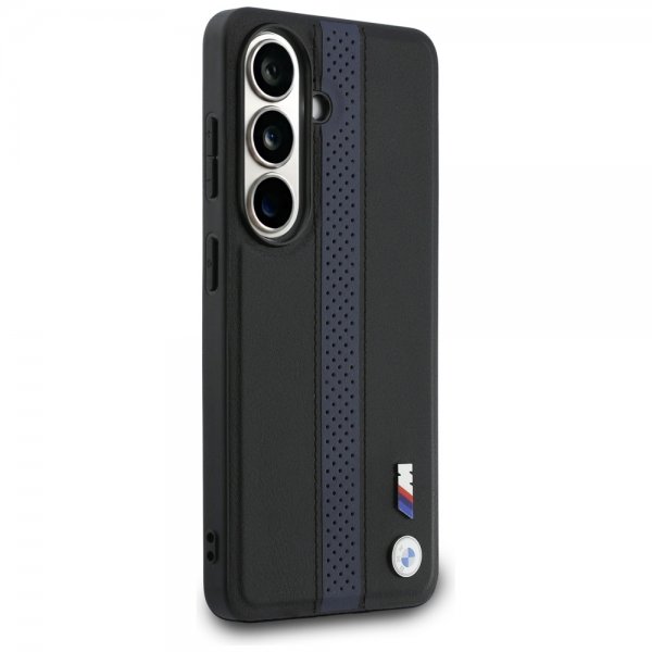 Samsung Galaxy S26 Cover Perforated Stripe MagSafe Sort Blå