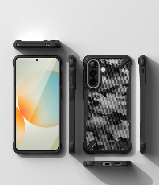 Samsung Galaxy A57 Cover Fusion X Camo Black